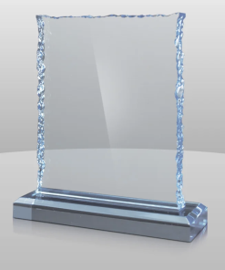 blue jagged edges acrylic award